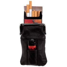LEATHER CIGARETT/LIGHTER CASE