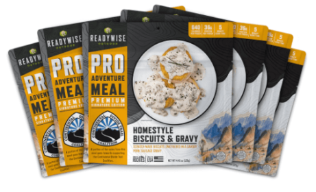 6 CT ReadyWise Pro Adventure Meal Homestyle Biscuits & Gravy with Sausage