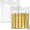 Pack of 1000 Zipper Bags with Hang Hole 4 x 4. Clear Polyethylene Bags 4x4. Thickness 2 mil Thick. Hang Hole Plastic Poly Bags for Industrial; Food Se