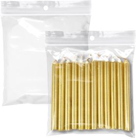 Pack of 1000 Zipper Bags with Hang Hole 4 x 4. Clear Polyethylene Bags 4x4. Thickness 2 mil Thick. Hang Hole Plastic Poly Bags for Industrial; Food Se