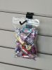 Pack of 1000 Zipper Bags with Hang Hole 4 x 4. Clear Polyethylene Bags 4x4. Thickness 2 mil Thick. Hang Hole Plastic Poly Bags for Industrial; Food Se