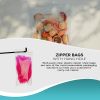 Pack of 1000 Zipper Bags with Hang Hole 4 x 4. Clear Polyethylene Bags 4x4. Thickness 2 mil Thick. Hang Hole Plastic Poly Bags for Industrial; Food Se