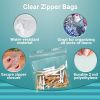 Pack of 1000 Clear Zipper Bags 5 x 5. Seal Top Polyethylene Bags 5x5. Thickness 2 mil. Plastic Poly Bags for Packing and Storing. Ideal for Industrial