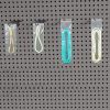 Pack of 1000 Zipper Bags with Hang Hole 3 x 4. Clear Polyethylene Bags 3x4. Thickness 2 mil. Hang Hole Plastic Poly Bags for Industrial; Food Service
