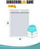 Pack of 1000 Zipper Bags with Hang Hole 10 x 12. Clear Polyethylene Bags 10x12. Thickness 2 mil. Hang Hole Plastic Poly Bags for Industrial; Food Serv