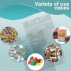 Pack of 1000 Zipper Bags with Hang Hole 3 x 4. Clear Polyethylene Bags 3x4. Thickness 2 mil. Hang Hole Plastic Poly Bags for Industrial; Food Service
