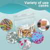 Pack of 1000 Zipper Bags with Hang Hole 4 x 4. Clear Polyethylene Bags 4x4. Thickness 2 mil Thick. Hang Hole Plastic Poly Bags for Industrial; Food Se