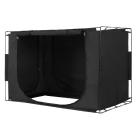 VEVOR 3 Doors Bed Tent Breathable Tent 70% Blackout with 0.37 in Fiber Poles (Default: Default)