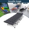 Folding Camping Cot Portable Sleeping Camping Bed Collapsible Travel Camp Cots Guest Bed Cot with 2-Sided Soft Pad 440LBS Max Load